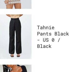 Princess Polly Tahnie Pants Black